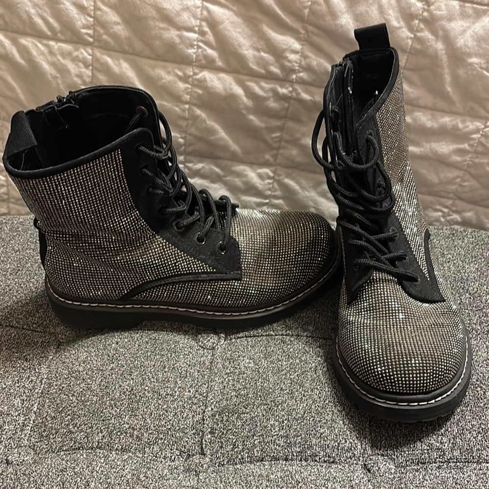 Stylish Black and Silver Women's Boots